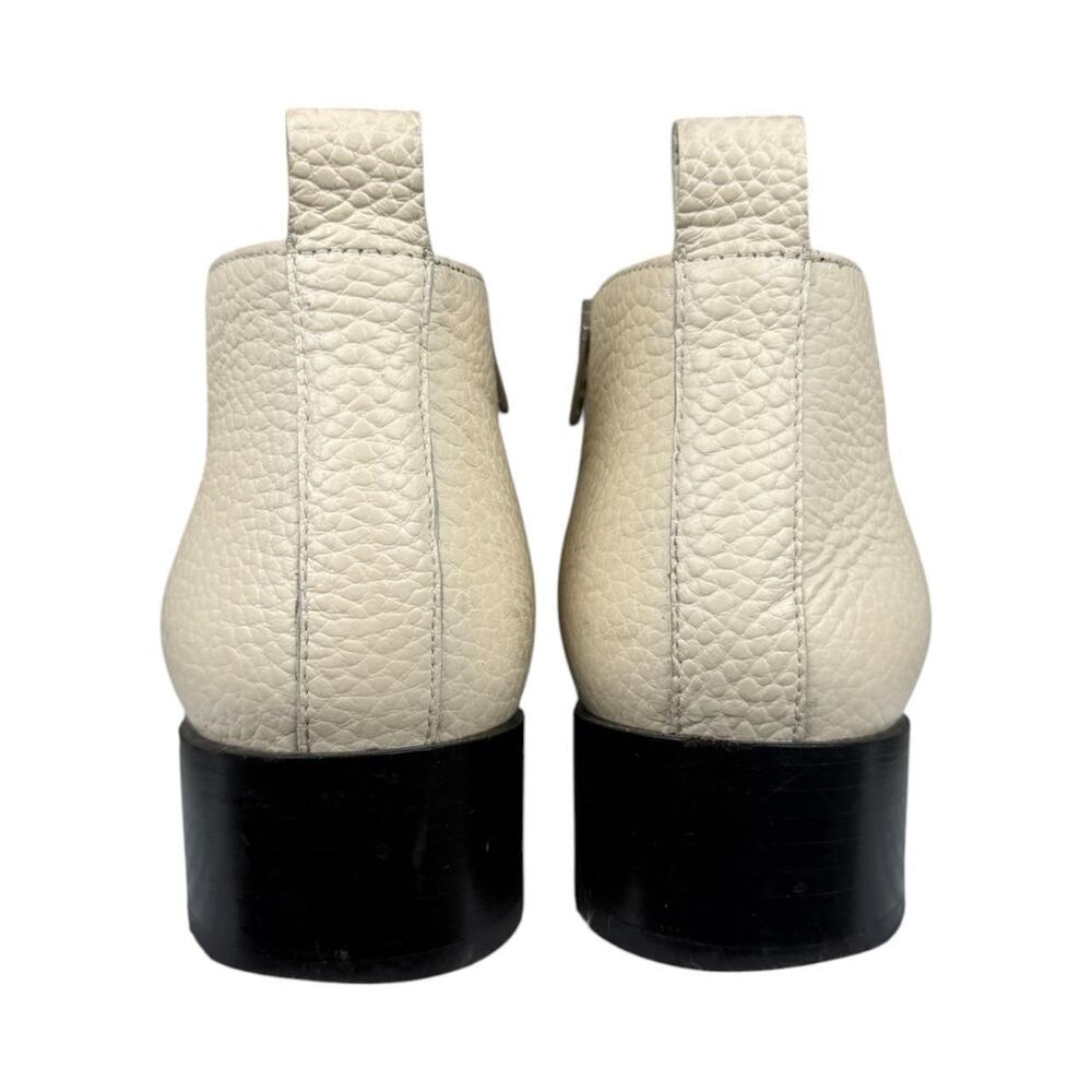Everlane “The Boss Bootie” cream leather pointed toe ankle boots Italy size 7 - Picture 5 of 7
